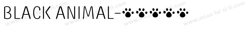 BLACK ANIMAL字体转换